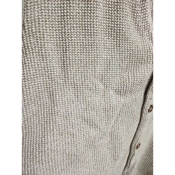 Eddie Bauer Button Front Sweater Vest Mens Med Cream Boho Retro 90s Y2K Casual - Picture 6 of 9